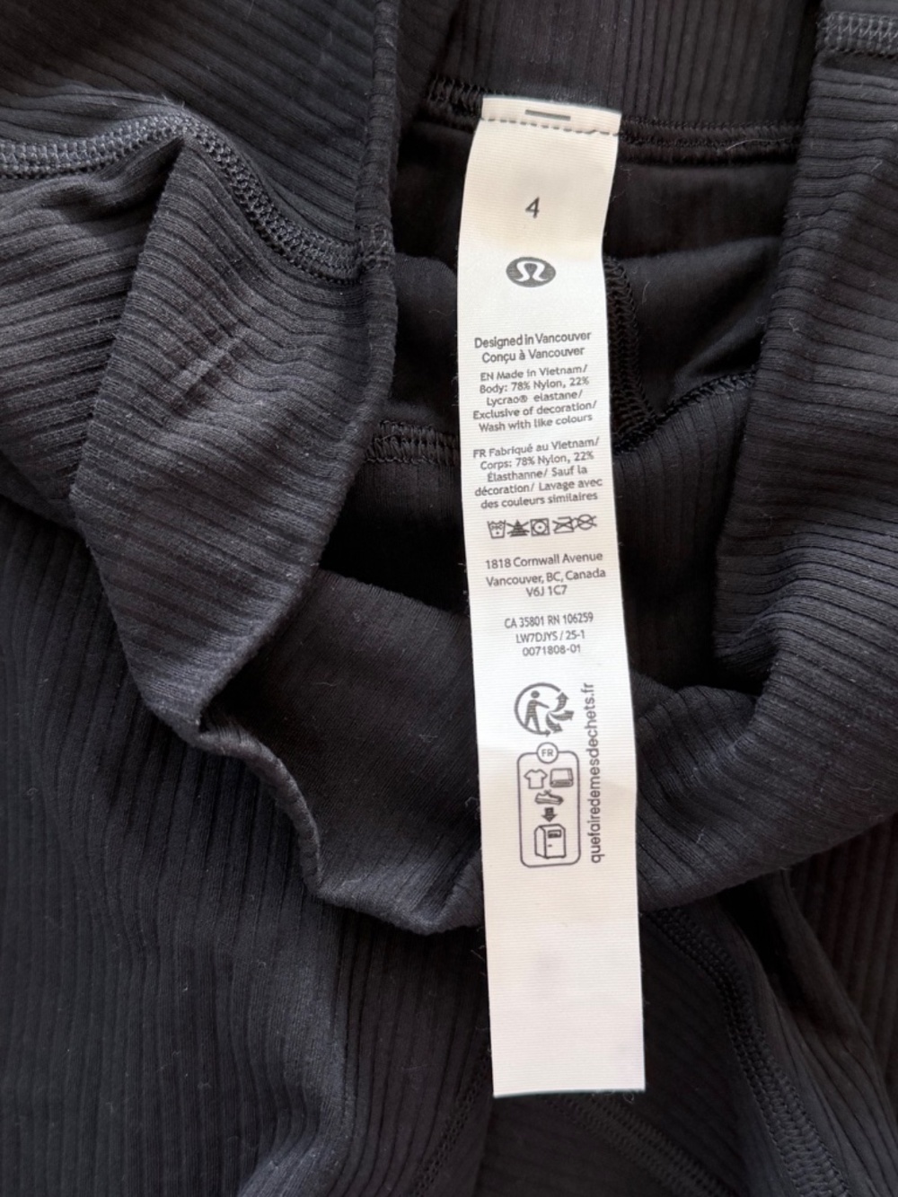 Lululemon Power Pivot Tank Rib Align High Rise Ribbed Shorts Set Black - Picture 6 of 12